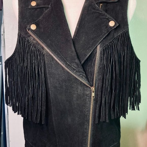 Genuine SUEDE BOMBER JACKET With zipper - Picture 2 of 10